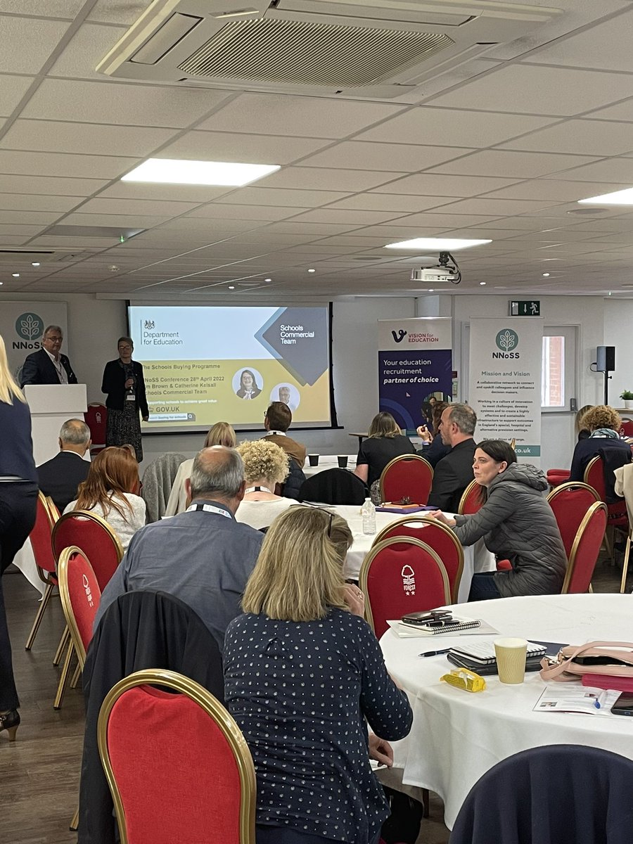 NNoSS_SBP's tweet photo. Thank you to Cath Kelsall and Tim Brown from the Schools Commercial Team @educationgovuk who are speaking on the Schools buying programme.
#NNoSS22
@VisionForEd https://t.co/G6TdwpRyBk