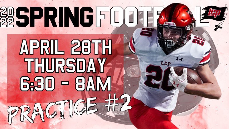 FootballLCP's tweet photo. Practice number 2 in the books! Padded up on Monday! https://t.co/kgnjXTgjsa