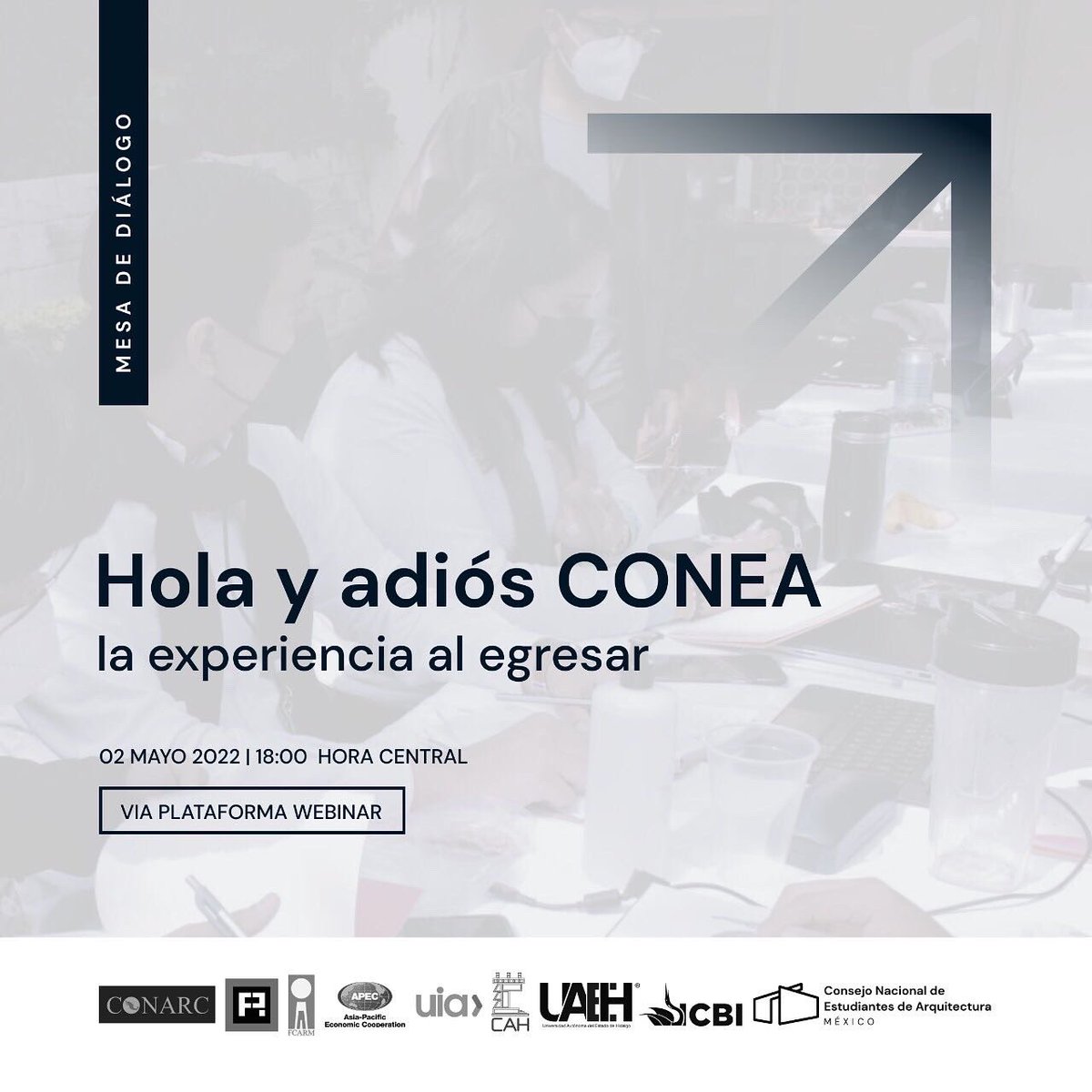 colegioah's tweet photo. Mesa de diálogo: La experiencia al egresar - Hola y adiós; Terminé mi carrera y ahora? Hablemos de los pasos a seguir al enfrentarnos al campo laboral. con la Arq. Yulissa Chavira  y la Arq. Citlalli Sánchez, colaboradoras de CONEA. 

PRE REGISTRO: https://t.co/mKEbVu5TQG https://t.co/caZB8WTm8K