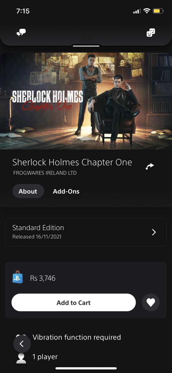 ThaDreamyWriter's tweet photo. @Liive_03 @elliotcecil1 @SHolmes_Games That’s a screen grab from the store right now. I don’t own a ps5 so https://t.co/rfHHppFN2o