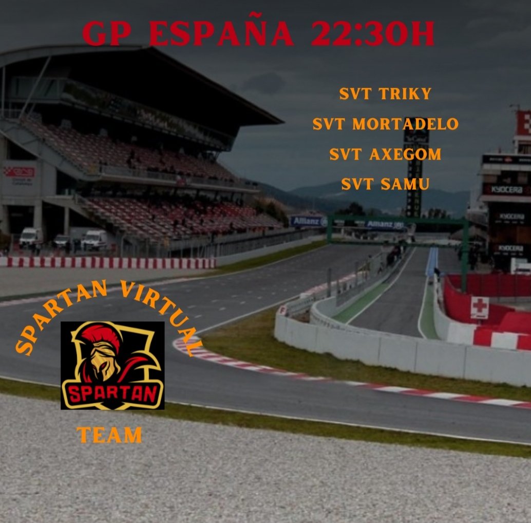 Llegó el día!!! Dia de estreno del equipo en <a href="/formula1virtual/">Formula 1 Virtual</a>!!
Nuestros chicos los darán todo para conseguir los máximos puntos para el equipo 💪🏻💪🏻💪🏻💪🏻💪🏻💪🏻💪🏻