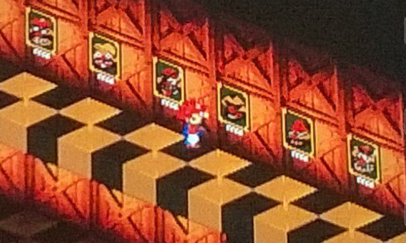 laeranesozoika's tweet photo. Aquí están dos imágenes que son importantes guardar (anotar y/o tener en cuenta) para poder acceder a ciertos lugares en Super Mario RPG: Legend of the Seven Stars (#Snes Mini - #ConsolaVirtual - #Wii).
En su momento, lo que teníamos que hacer era apuntar esto en una libreta XD. https://t.co/xWFavSZ3MW