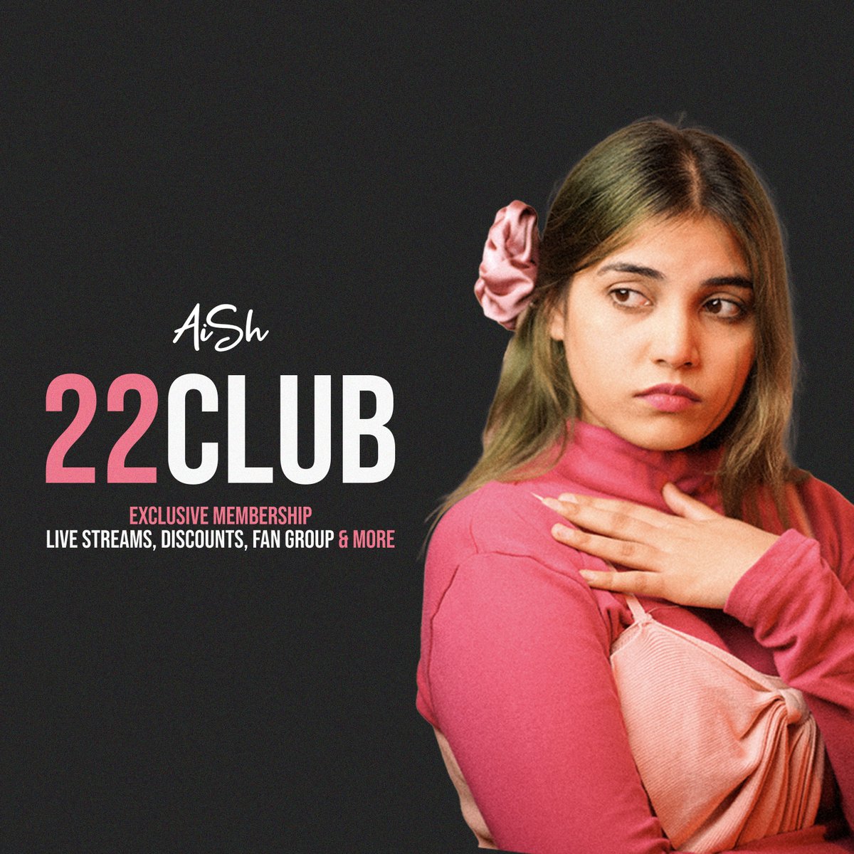 AiShOfficial's tweet photo. Who has joined the 22CLUB? 🙋‍♀️

I love speaking to you guys in our private chat! Join the 22CLUB today and support me for 178 Rupees per month ✨

➡️ https://t.co/LBXHtQNWMU https://t.co/lb4Srg13B3