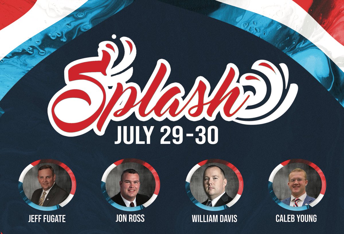 Join us for an All- American Splash
The Waterpark is back, the dunk tank will be cold and we’re gonna make some waves!!!
Splash: The Clays Mill Summer Youth Conference July 29-30
Meals, Activities and Registration only $20 
Register today at splashyc.org