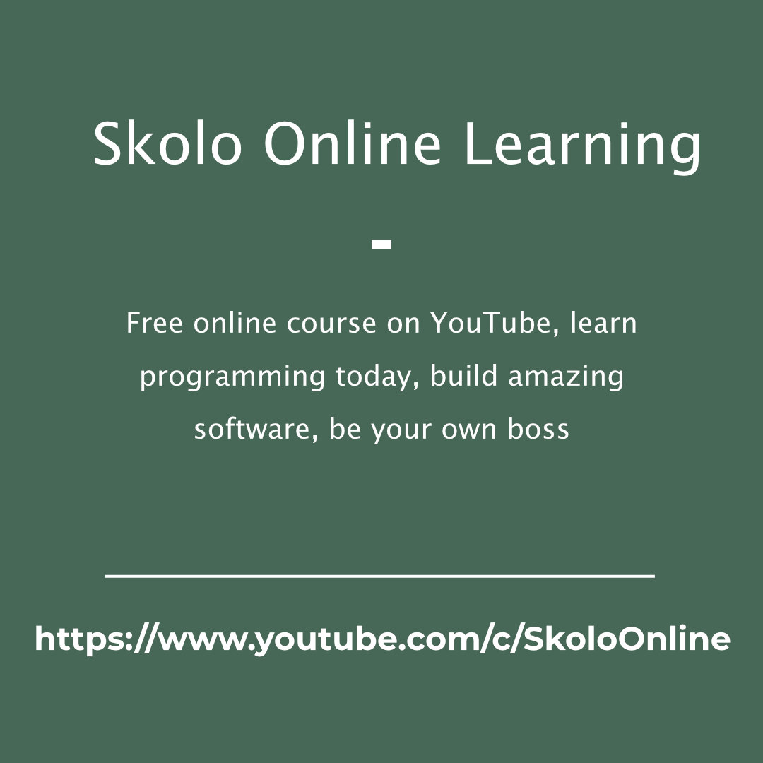 skolo_online's tweet image. 🔥 Skolo Online Learning 🔥 skolo.online Villarreal Castro Sadio Mane Musa Madrid #programmingbeginner #pythonprogramming #cprogrammingbasics #programmingbasics #programmingcourses