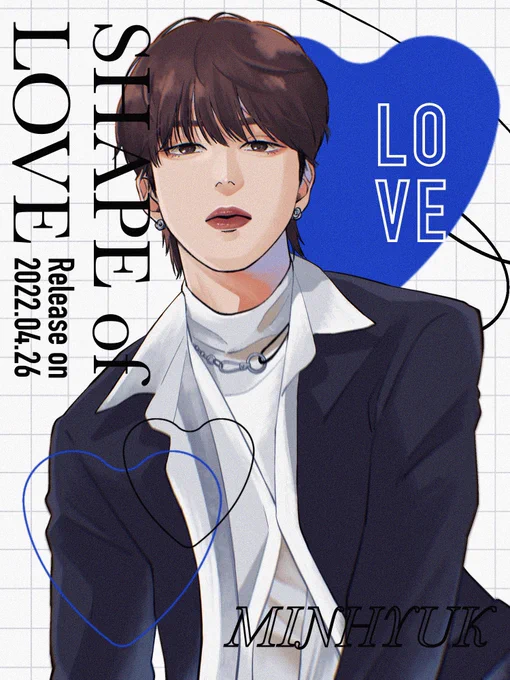 💙🐶💙

#SHAPE_of_LOVE 
#monstaxfanart 