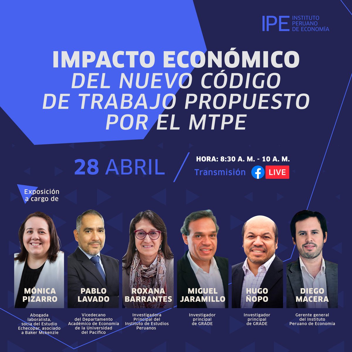 Empezamos la discusión sobre el nuevo Código de Trabajo propuesto por el MTPE! 
Trasmisión por Facebook.