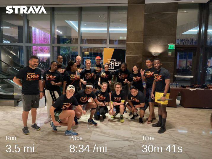 rick_case's tweet photo. #CREFEnergy Brickell Key 5K - Sunrise Run with the conference delegates. I think we generated about 1000kwh of renewable energy from this run today! We are committed to make the Caribbean Energy sustainable and resilient #pacersrunning #werunjamaica #onelove #NeverYield #CREF2022 https://t.co/aC3kddVttX