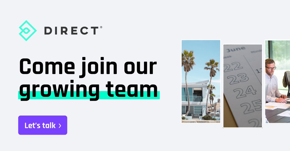 directpms's tweet photo. We’re hiring! 💻 Direct has several key positions we’re hiring for &amp; searching for passion + hustle in our next team members. Learn more about our opportunities here 👉 https://t.co/HZVeyPPozC

#shorttermrentals #softwarejobs
#hiring #directsoftware https://t.co/XOBzGb24tk