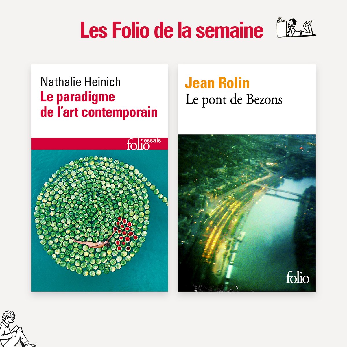 editionsfolio's tweet photo. Ce dernier jeudi du mois, retrouvez en librairie :
📘 Le paradigme de l'art contemporain de #NathalieHeinich
📗 Le pont de Bezons de #JeanRolin !
Toutes les dernières parutions👉 https://t.co/cSPghrjpMI https://t.co/YFVm7CYPkH