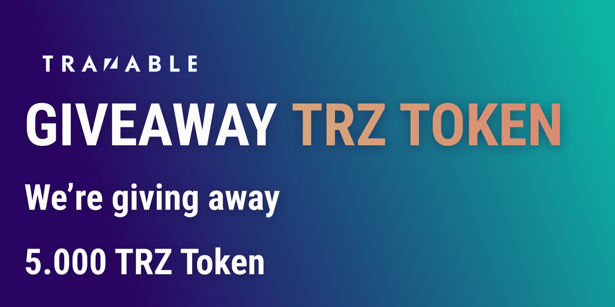 trazable_io's tweet image. 🔥 TRZ TOKEN GIVEAWAY 🔥

We are giving away 5.000 TRZ

How to participate:
👉Follow @trazable_io
👉Reply to this tweet with #SorteoTRZToken
👉Retweet this tweet

#SorteoTRZToken #TRZ #TRZToken #Trazable #Crypto