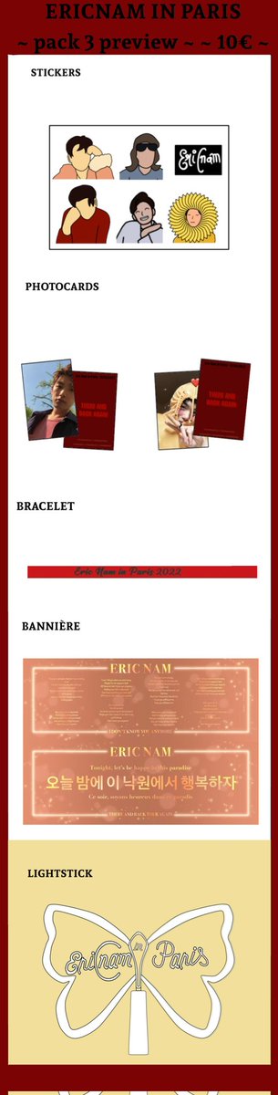 EricNamFrance's tweet photo. - PACK FULL REVEAL -

Afin qu'un max de monde ai une bannière et un lightstick, aidez nous a les financers! 
🔗 https://t.co/LLRBcBJzdO

Et acheter un pack ici
🔗 https://t.co/lkmWlEBBMr
contenus des pack: https://t.co/Gf8dNYoWcv