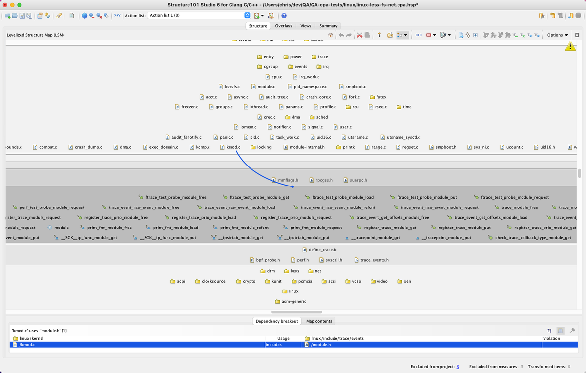 chedgey's tweet photo. Remove unnecessary C/C++ #includes which increase build times, make code harder to understand and restructure. Step-by-step walkthrough using @structure101: https://t.co/fyeUmYVD4K
Even catches notoriously tricky macro, #ifdef, etc dependencies... https://t.co/HdPfdfiOlf
