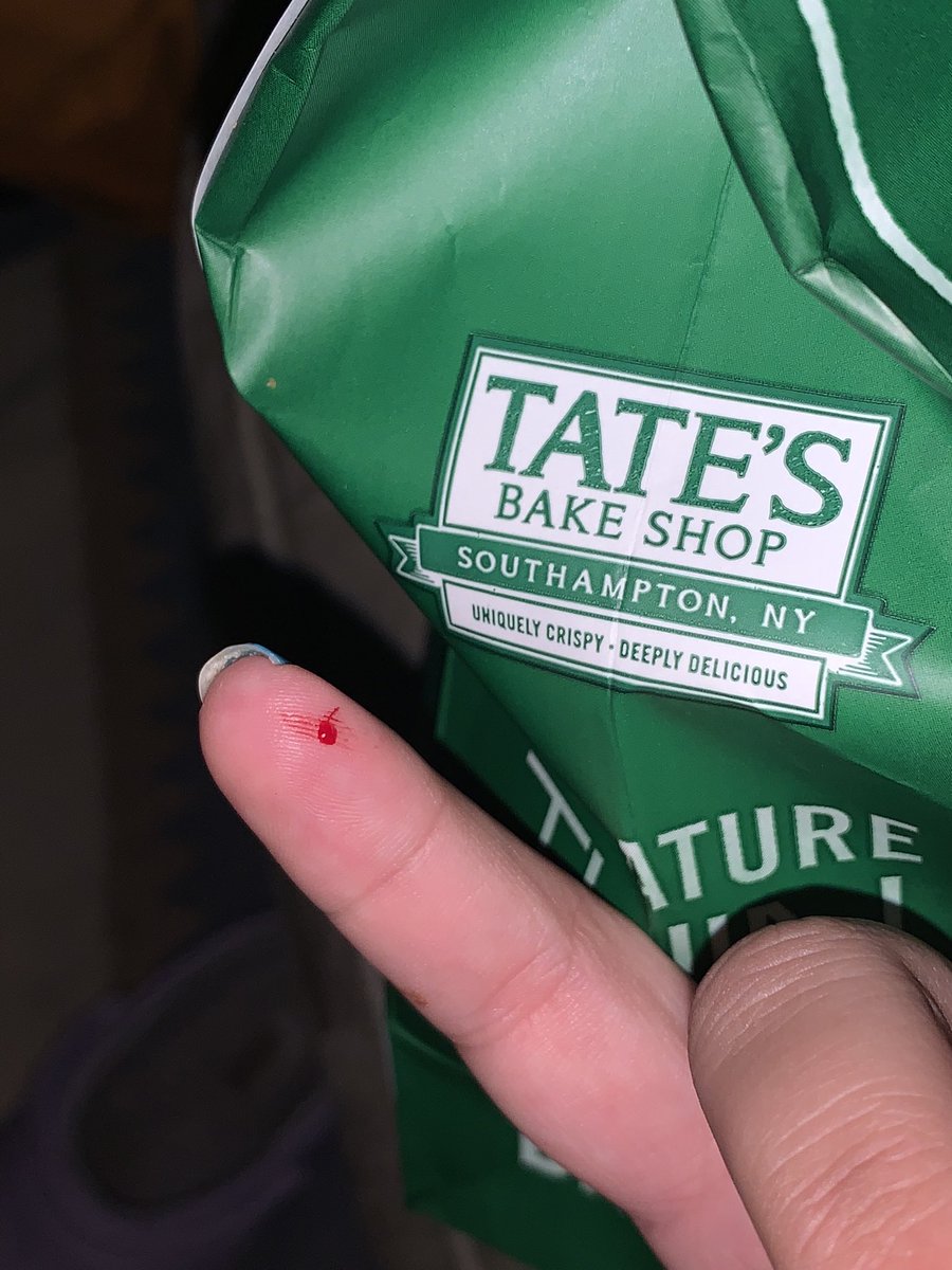 AshleyLoder's tweet photo. @TatesBakeShop Your cookies are delicious, but clearly very dangerous. @_lilydavis_  got really hurt!!!!! Comment from tates?? https://t.co/M0nTpPFiqU
