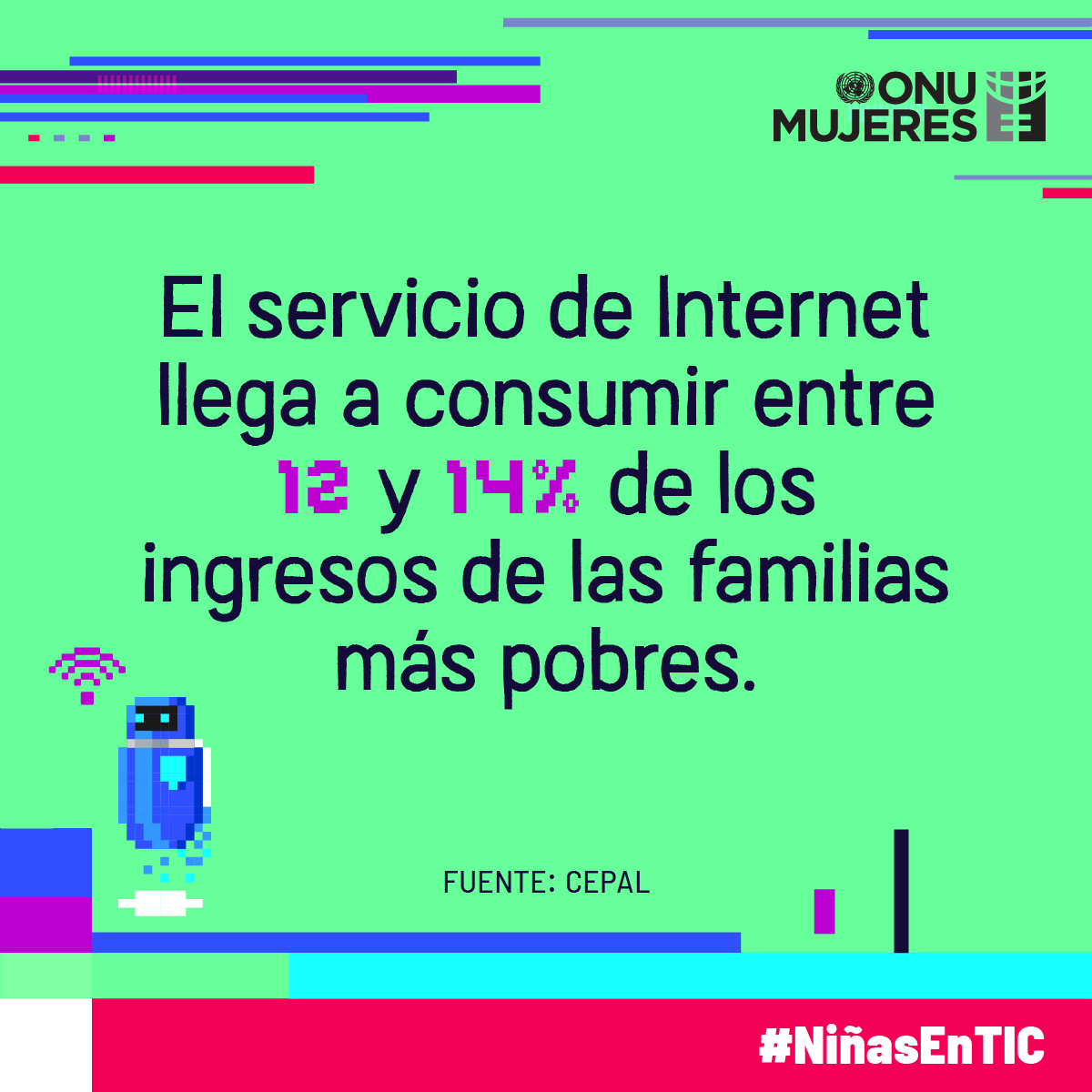 👧🤖 Se necesita reducir la brecha digital y garantizar el acceso de niñas y mujeres el servicio de internet 💻 para un futuro en igualdad. ​
​
#NiñasEnTic #MujeresEnSTEM #NiñasEnCiencia