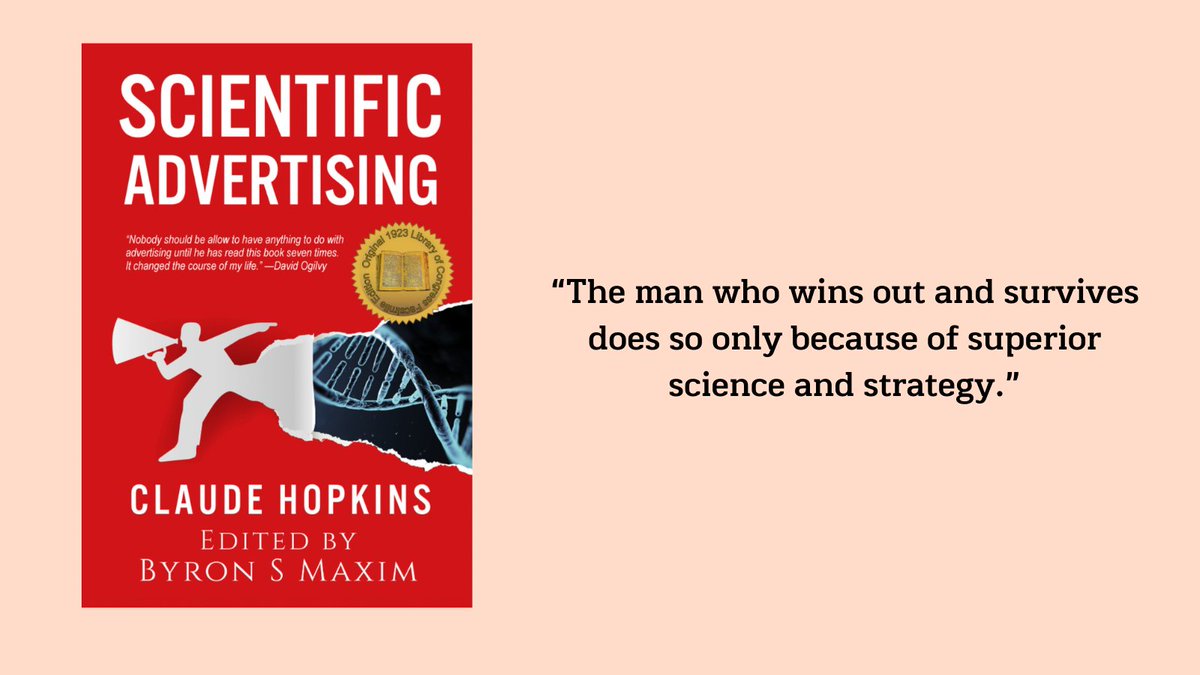 2/ Scientific Advertising Lessons:• A good copywriter tries to place him/herself in the position of the buyer.• Remember the people you address are selfish, as we all are.