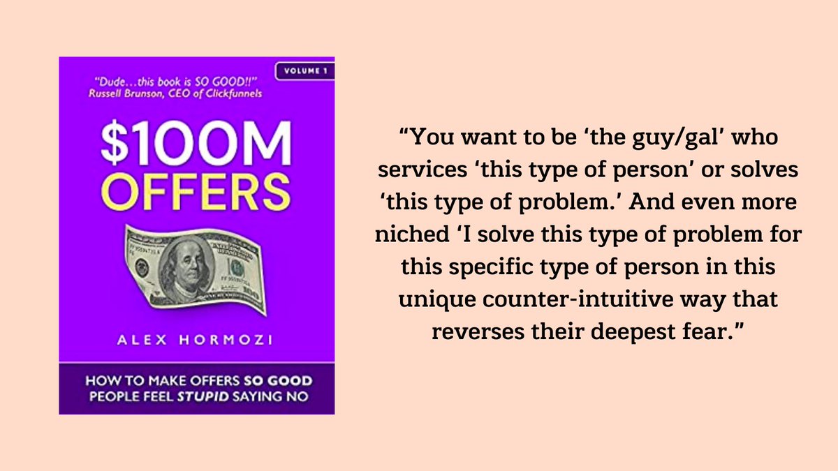 5/ $100M Offers: How To Make Offers So Good People Feel Stupid Saying NoLessons:• List potential objections and problems customers might have and address them.• People pay for certainty, speed, and ease.