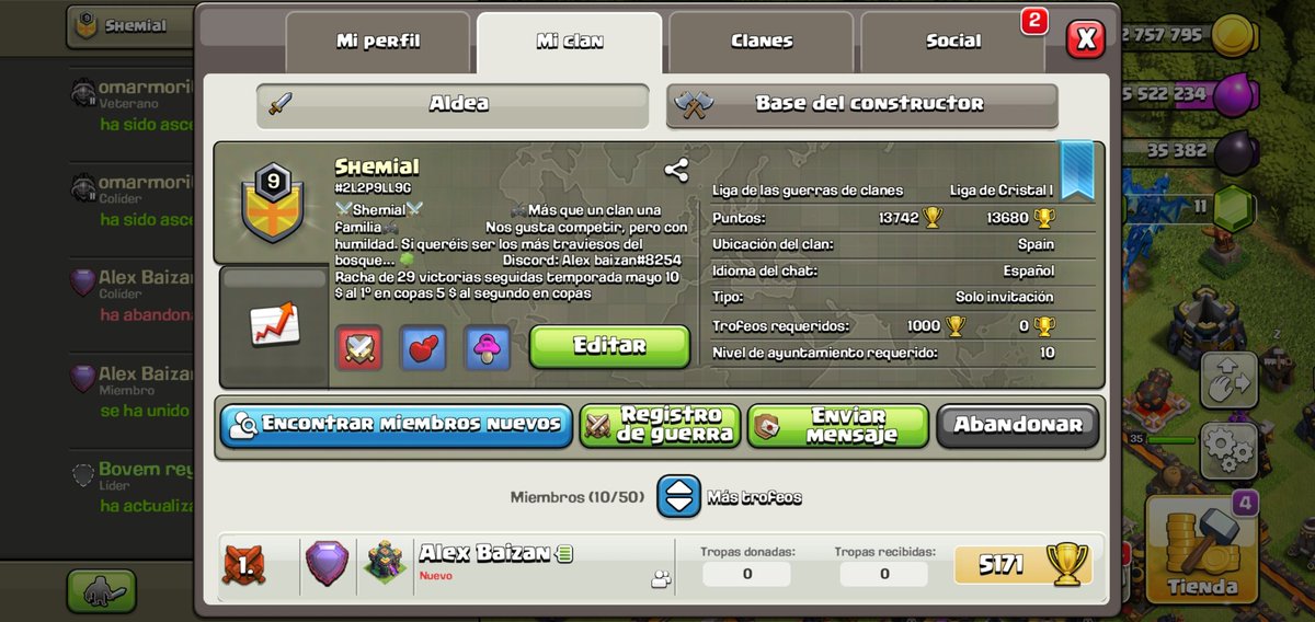 Shemial se lanza a la subida de copas con premios en temporada para todo el q le guste jugar leyenda, cualquier pregunta o duda no dudeis en consultarme por privado 😊