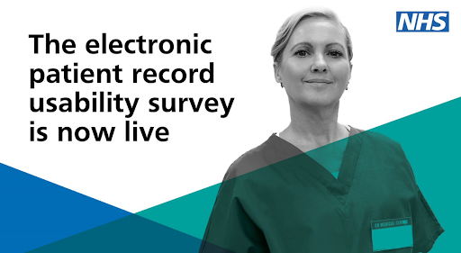 NHSTransform's tweet photo. Our EPR usability survey is still open for all clinicians working in acute settings to have their say. The survey takes 8 mins to complete, and you have until 8 May to take part. #MyEPR feedback will help to improve how it works.
https://t.co/pGNcOXosG4 https://t.co/Bu3nV0uPAc