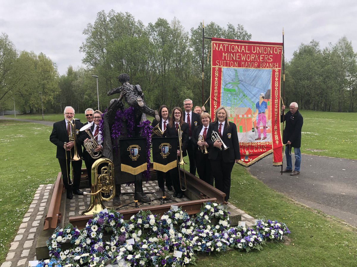 Thank you to <a href="/MemorialWorkers/">The Workers Memorial</a> for giving us the honour to play at the service for the International Workers Memorial Day in St Helens. #IWMD2022 #haydock #sthelens #brass #community