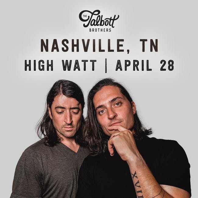 Alt indie/pop duo, The Talbott Brothers, bring all the talent to High Watt tonight - joined by Nebraska's Evan Bartels - THIS EVENING! Doors open at 7pm, show is at 8pm. 

Tickets: bit.ly/3MzrWGz