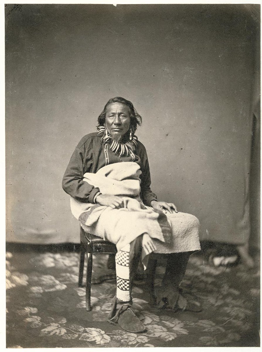 Happy #PreservationWeek! This 1858 portrait of Wi-ga-sa-pi, a Ponca man, was one of the salt prints studied with non-invasive FTIR to understand coatings applied by the photographers so the photos can be preserved better today. 2004.1.125.33. Learn more: bit.ly/PeabodySaltPri….