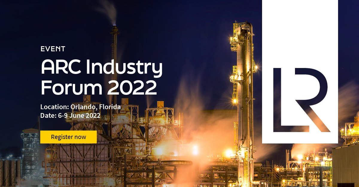 lloydsregister's tweet photo. To find out how to leverage #digitaltransformation to reduce costs, increase efficiency and remain competitive, join us at the ARC Industry Forum in Orlando, Florida from 6-9 June. Register to attend here: https://t.co/628UjK3KSx #ARCforum #AllAssets #VisionBeginsWithSupervision https://t.co/RRNcRI2yMB