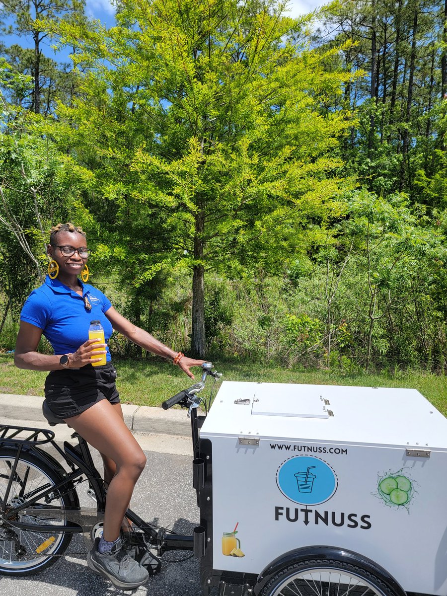 Greetings, my name is Akua Page and I am the Founder + CJO (Chief Juice Officer) of Futnuss. A Geechee themed mobile juice bar preserving Gullah Geechee agri-culture heritage, decolonizing wellness and fighting food apartheid in Charleston, SC with plant based juices. RT