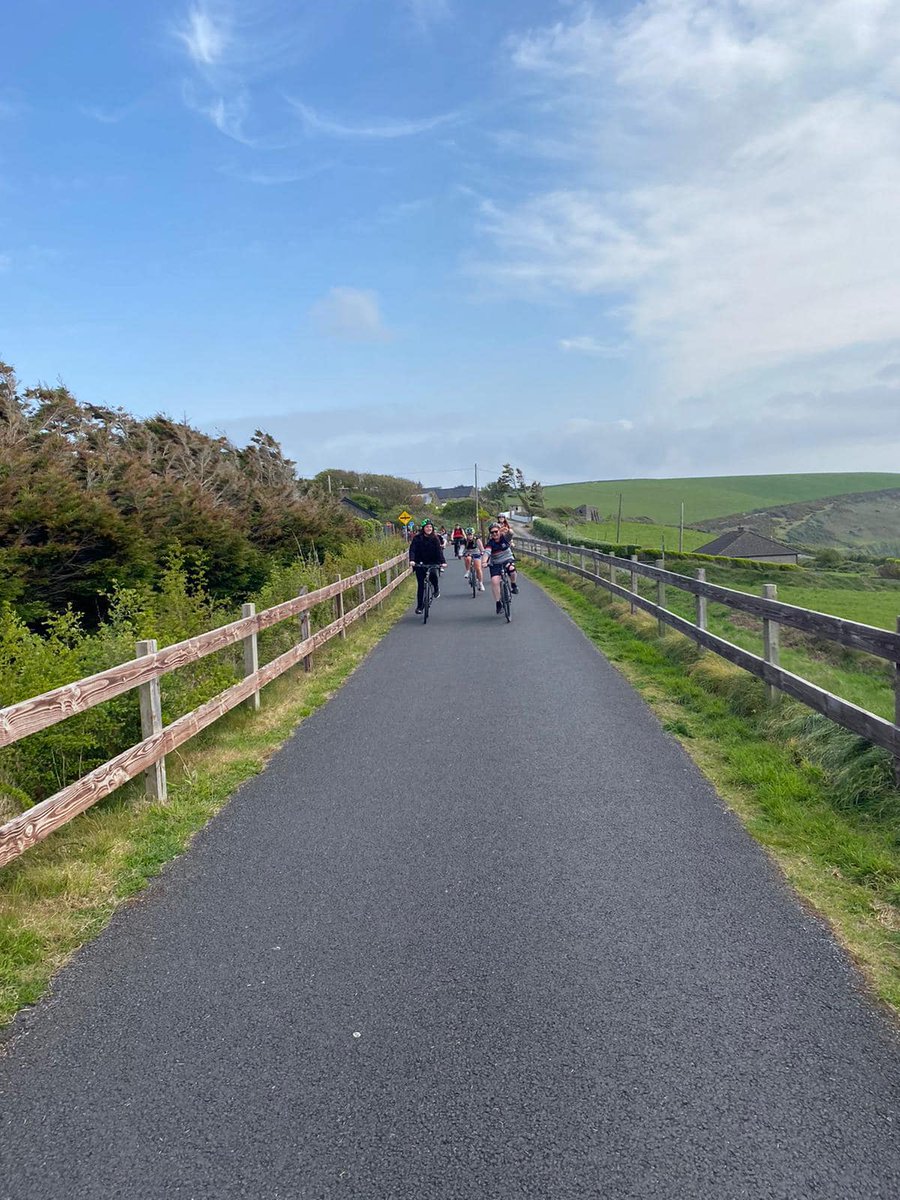 CFionnchua's tweet photo. Our TY students headed out on their bikes today as they tackled the Waterford Greenway, cycling from Kilmacthomas to Dungarvan.  #TYactivities #Greenway https://t.co/KqWktD2ZCD