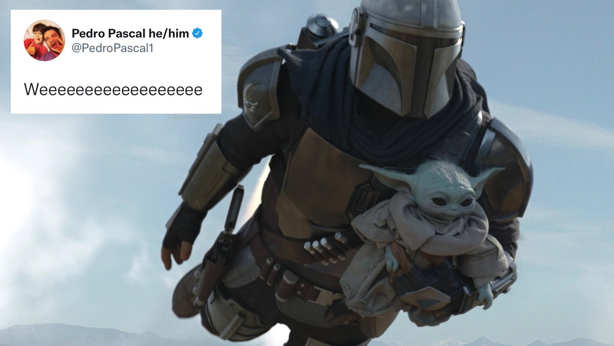 djarinarchives's tweet photo. din djarin &amp; pedro pascal tweets.

#TheMandalorian https://t.co/v0HGlOktfE