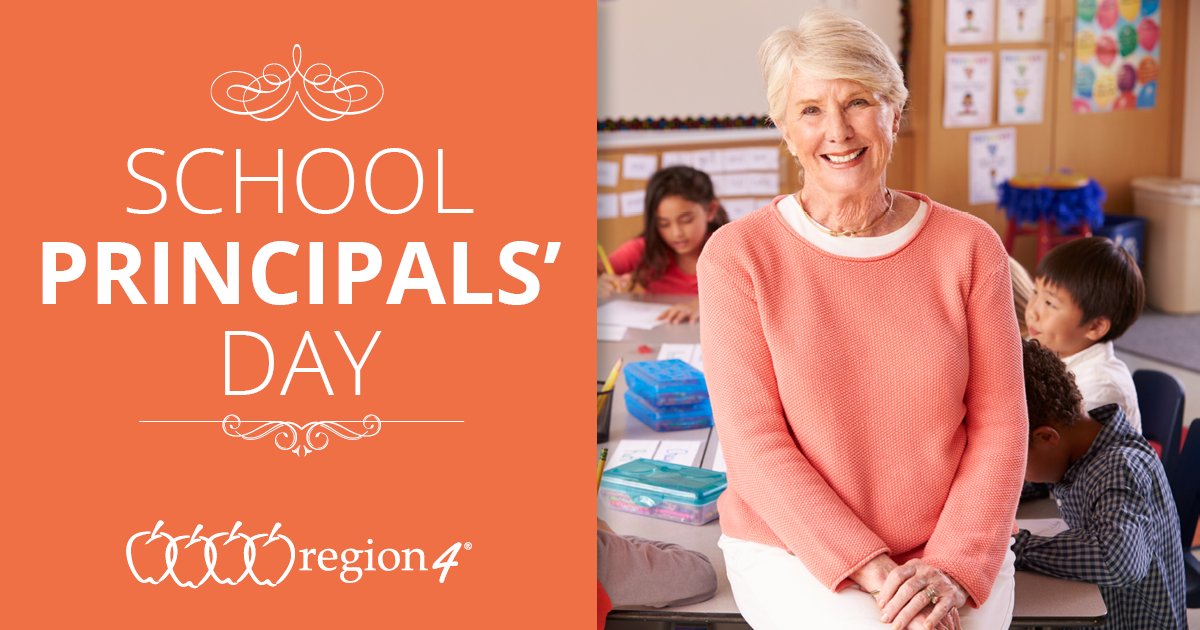 Region4ESC's tweet photo. Today is School Principals’ Day and we would like to give a huge THANK YOU to all of the educational leaders who are responsible for the success of the schools and students in #Region4ESC and beyond. https://t.co/xccL8OZm57