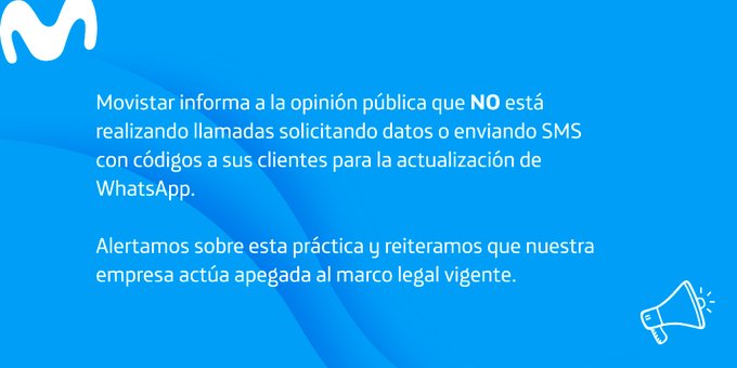 AyudaMovistarVe's tweet photo. 📢 Movistar informa a sus clientes: https://t.co/C73rBDbXPV