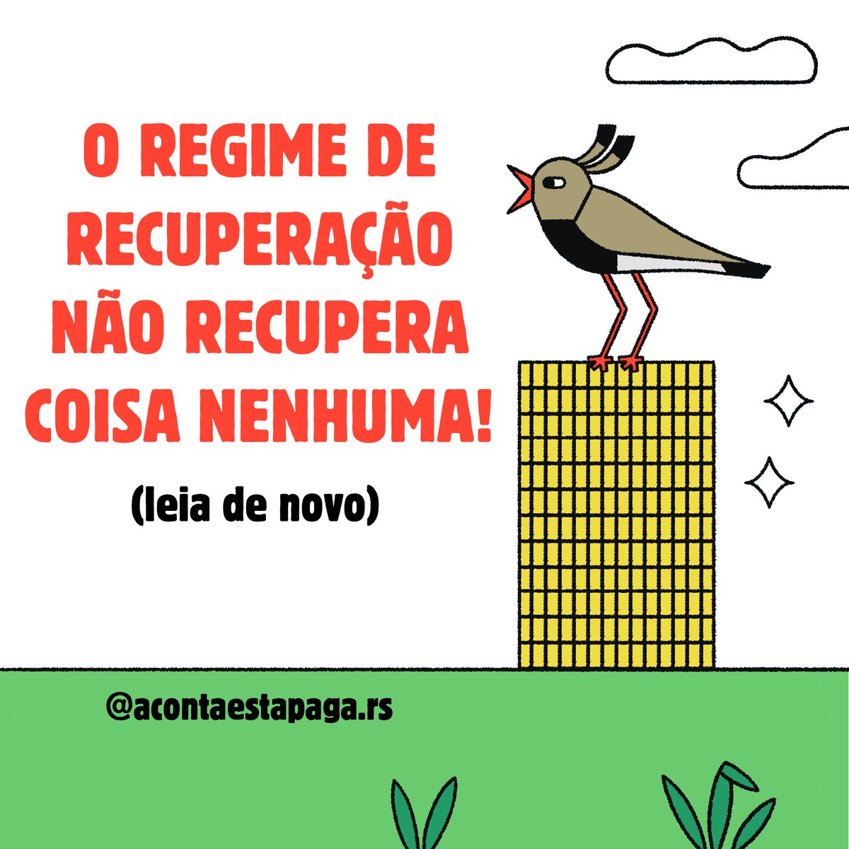 UniaoGauchaUG's tweet photo. O Estado do RS NÃO PODE ASSUMIR uma dívida eterna e impagável! >> #EstaContaEstáPaga
#AContaTáPaga #NãoQuero
 @adolfobrito @depclassmann @anyortiz
@DeputadoCMacedo @CarlosBurigo @dalcisooliveira @depfranciscon @drthiagoduarte @EdegarPretto @EdsonBrum @DepLoureiro @depfranciscon https://t.co/5X0GsVCtPX