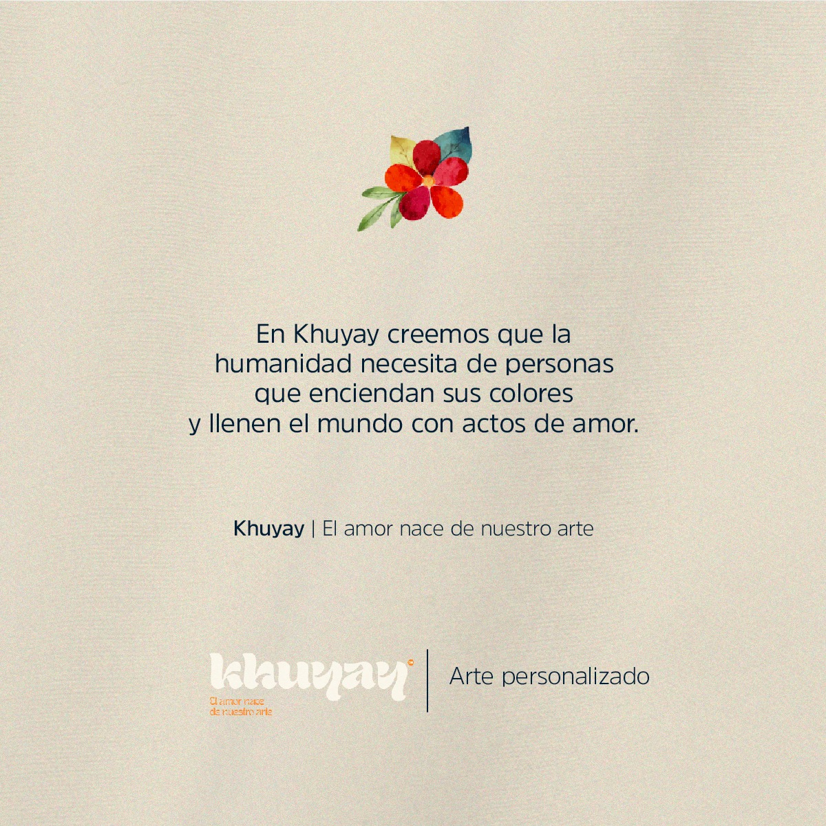 "Somos una marca que lleva amor a través del arte cusqueño" 💗 Te invitamos a conocer #Khuyay, emprendimiento de #Cusco de la mano de nuestra insighter <a href="/katcusquito/">KATHERINE</a> 🌈
👉 facebook.com/Khuyay-arte-pe…