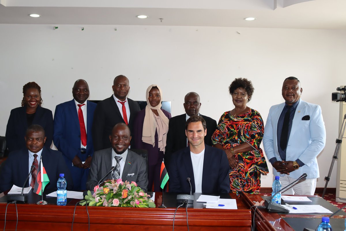 ParliamentofMw's tweet photo. Roger Federer @rogerfederer, tennis star and President of the Roger Federer Foundation (RFF) @rogerfedererfdn met with the Social and Community Welfare Committee this morning to discuss how his foundation can work with Parliament on issues of Early Childhood Education (ECD). https://t.co/xCA3GG73IM