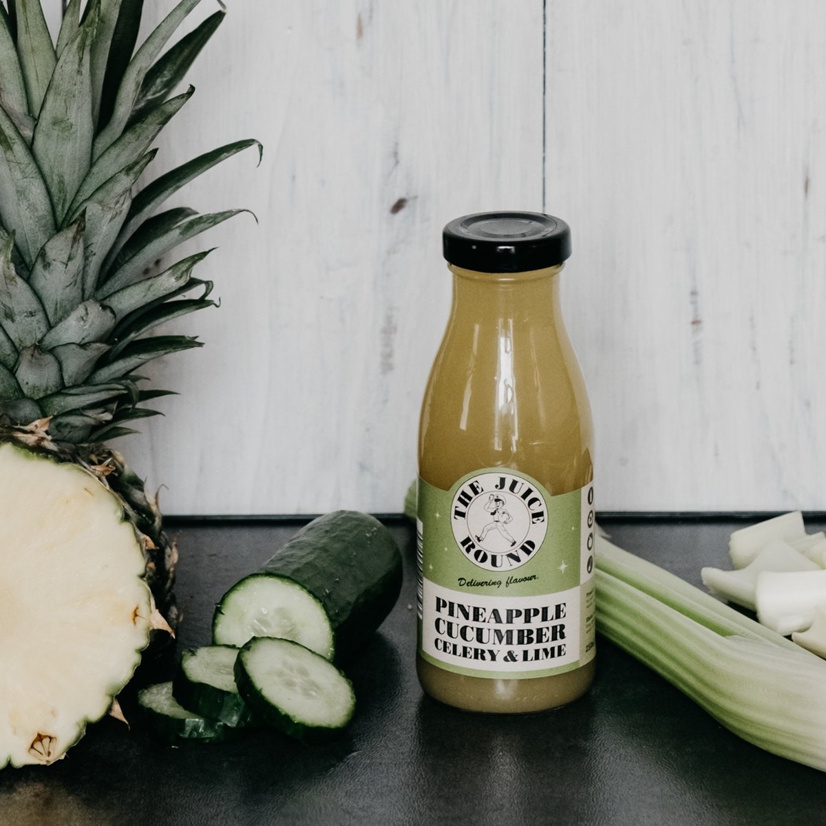 juiceround's tweet photo. Our healthy green juice boost is fast becoming a VIP (very important product!) A cleansing combination of Pineapple, Cucumber, Celery and Lime, it’s the ideal drink to aid digestion, boost immunity and restore hydration.

Our online store is in the link in our bio!

#plasticfree https://t.co/r24EUHiEXx