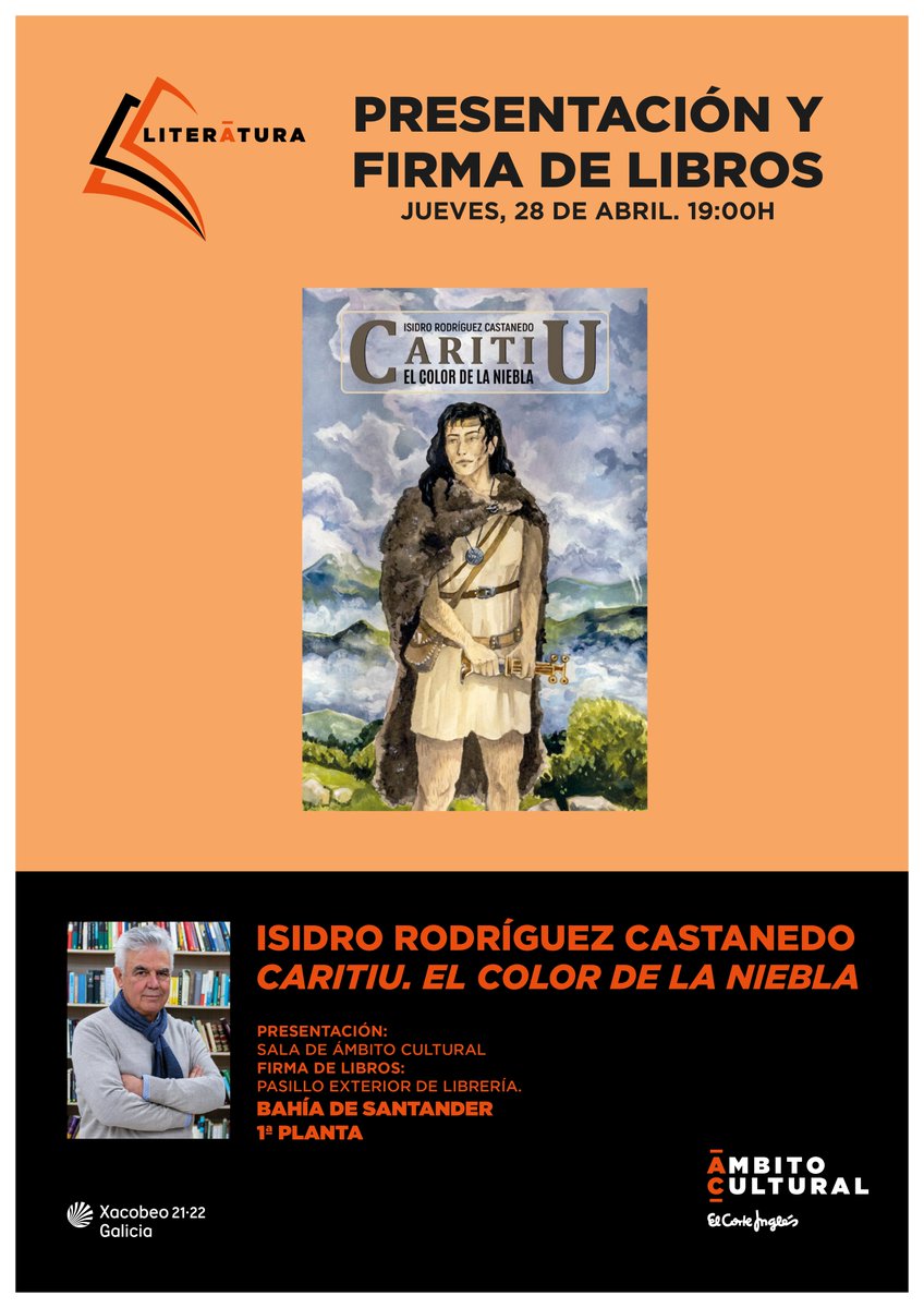 loscantabros's tweet photo. Esta tarde presentación de la nueva publicación de Isidro Rodríguez Castanedo, una obra épica basada en la época de las Guerras Cántabras. (El Corte Inglés de Santander, 19:00H - 28 abril) https://t.co/ocDjRGcpPT