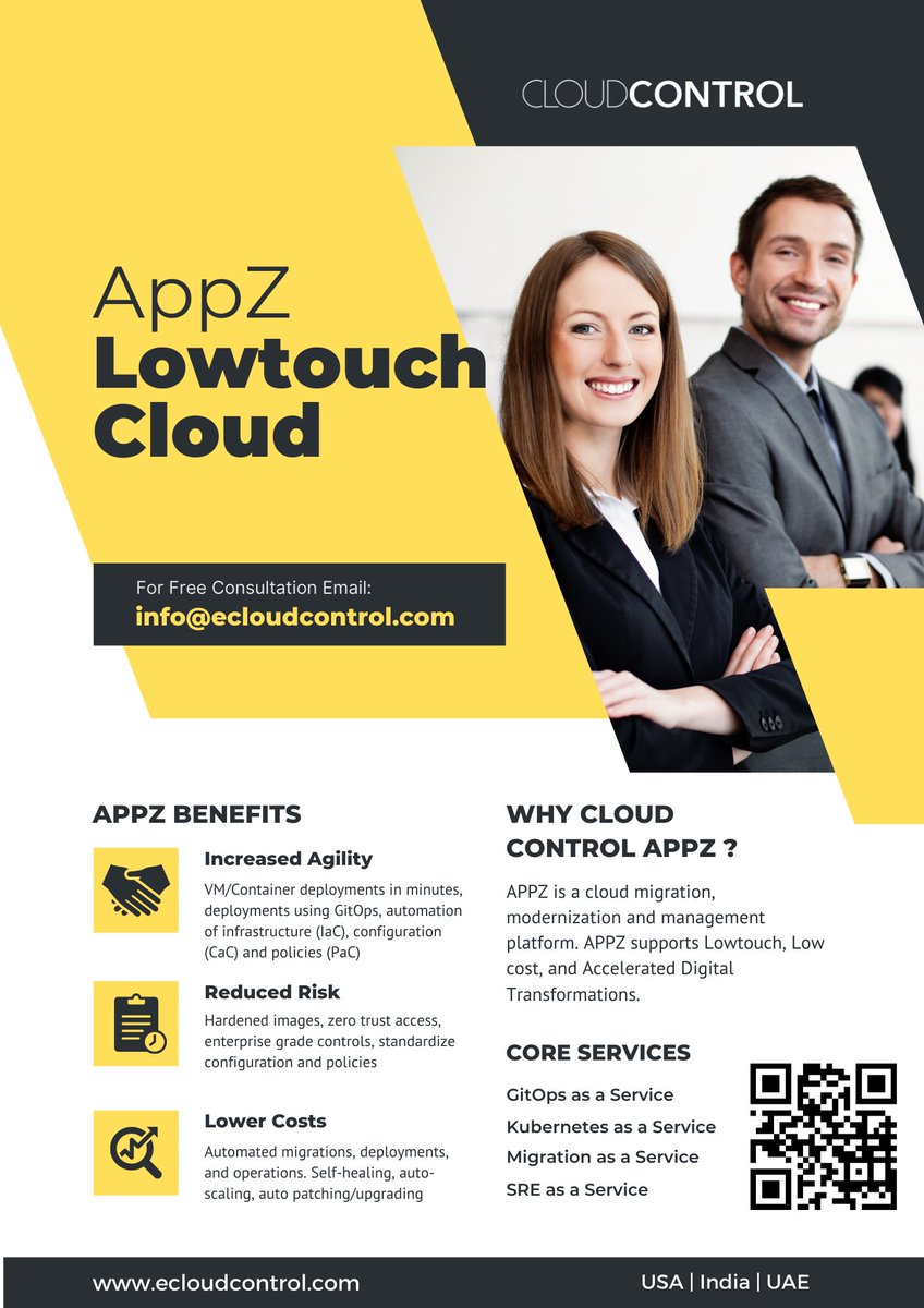 LowtouchCloud's tweet photo. Why switch to #Kubernetes?
#CloudControl #APPZ provides Kubernetes as a Service that is hassle-free.

 #containers #cloud #devops #kubernetesservices #docker #aws #cloudmigration #vmware #cloudadoption #orchestration #cloudcomputing #cloudinfrastructure #followtofollow #gitops https://t.co/Qp4MhjtEMo