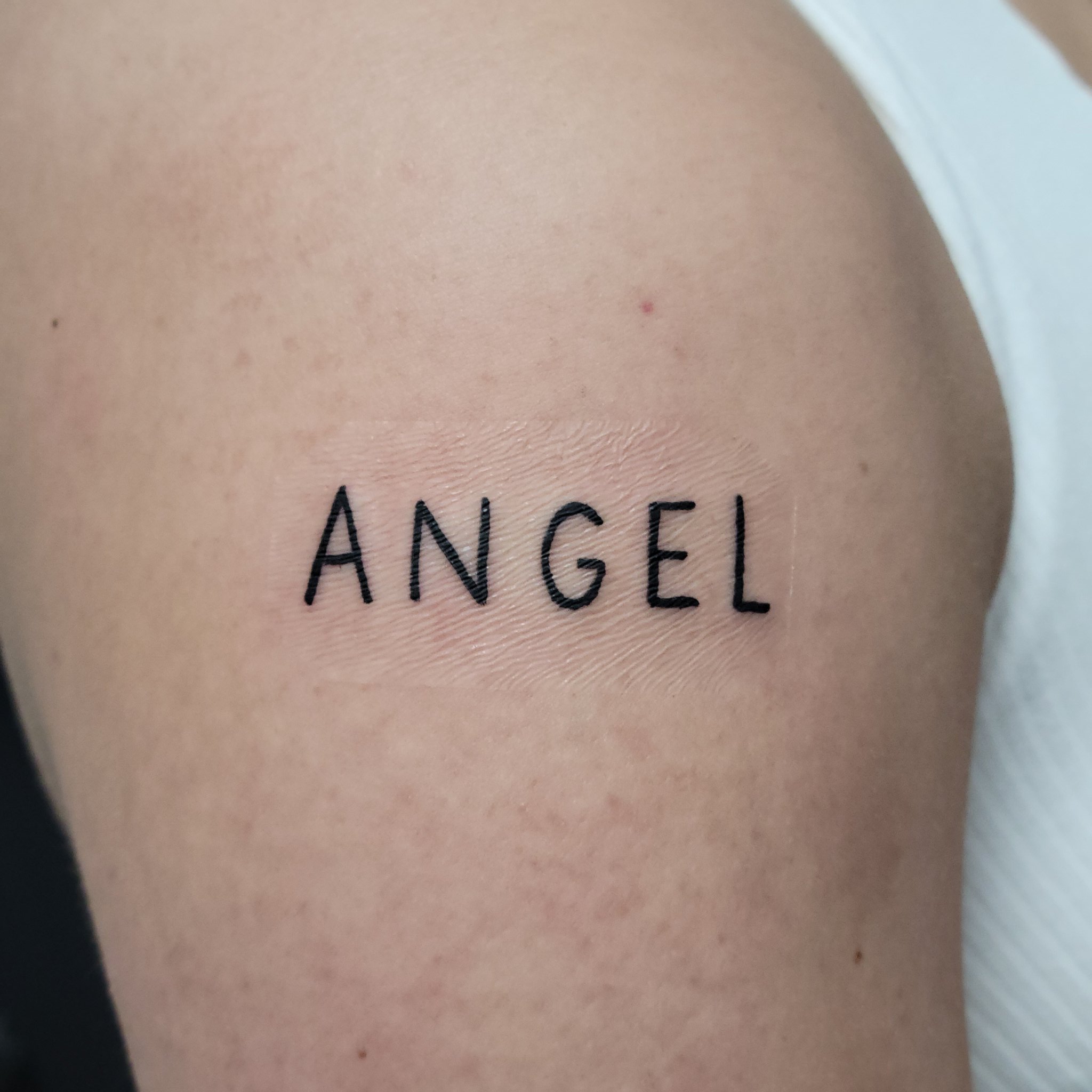 Angel Name Tattoo Designs