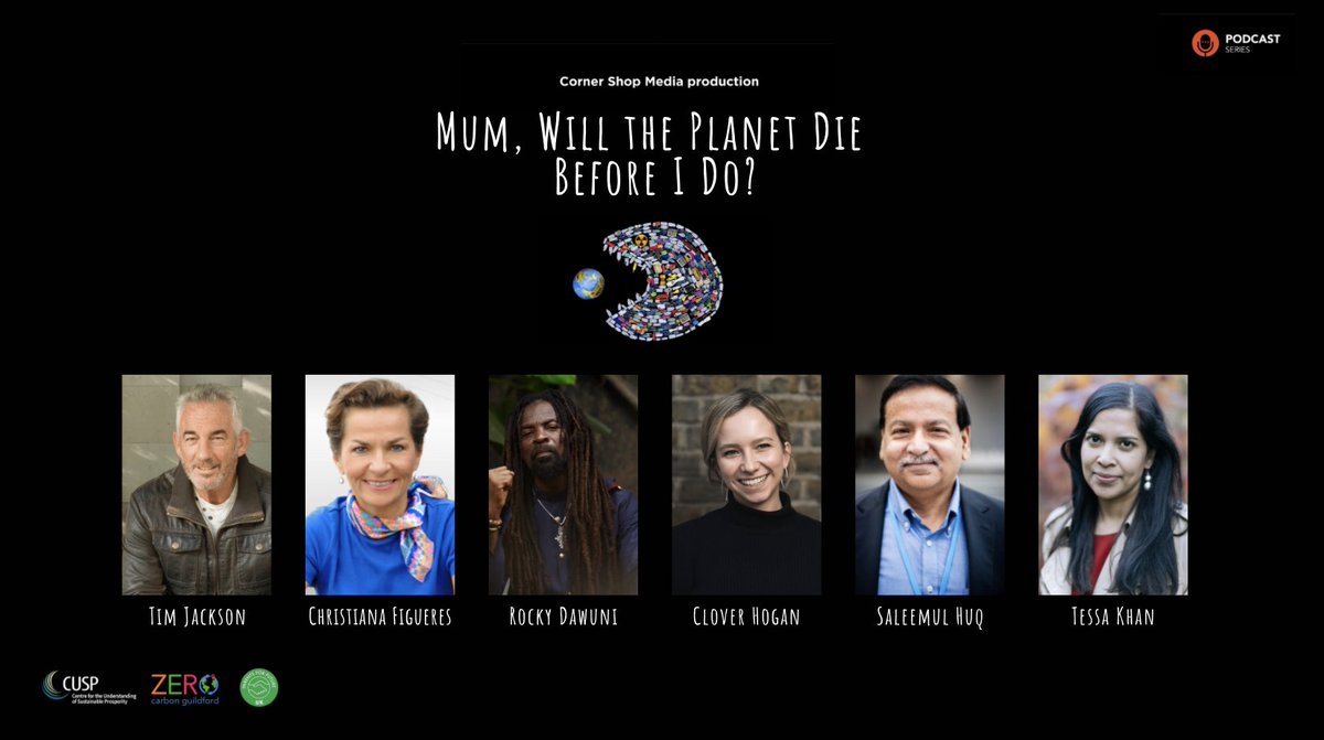 CUSP_uk's tweet photo. First episode of the new podcast series #MumWillThePlanetDie by @BabitaTV & @KatyGlassborow is now live 🎙🌎 With @ProfTimJackson speaking candidly about the emotional and psychological challenges around #ClimateParenting → https://t.co/QJglWvfZHq @parents_4future @ZeroGuildford https://t.co/WdSVZFXip2