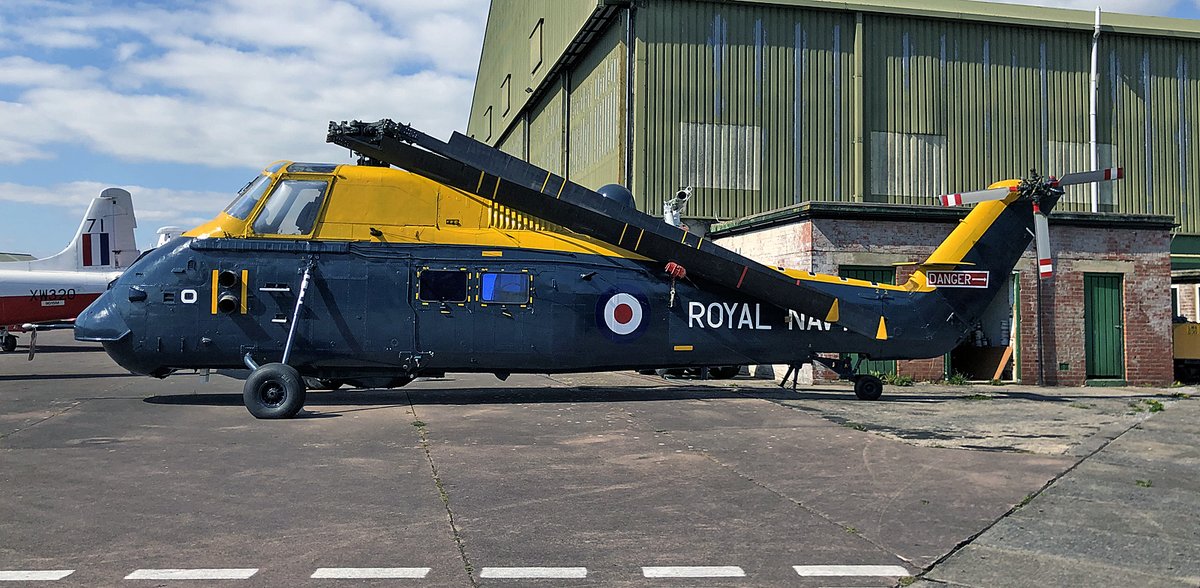 The restoration of our Wessex is almost complete. First picture is of XM833 when she arrived in May 2019 and the second picture was taken yesterday 27th April 2022