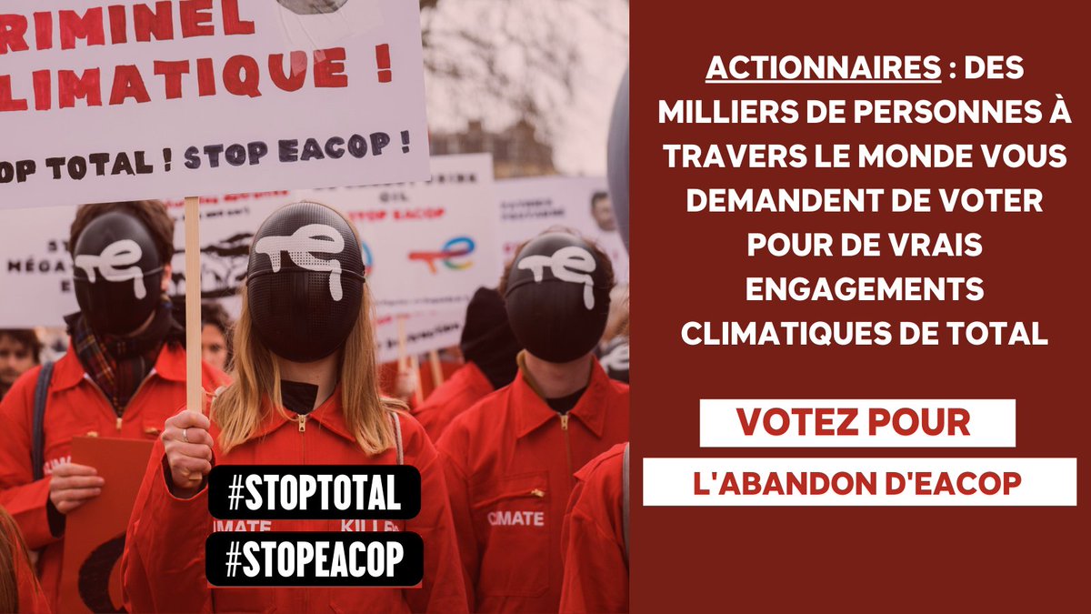Oui, le projet #EACOP de Total en Afrique est une vraie bombe climatique. 

<a href="/AXAFrance/">AXA France</a>, <a href="/Amundi_FR/">Amundi</a>, <a href="/BNPParibas/">BNP Paribas Group</a>, vous ne pouvez plus vous permettre de soutenir ce type d'investissement.

Cette année, votez contre le plan climat de <a href="/TotalEnergies/">TotalEnergies</a>.

 #StopTotal #OOTT #StopEACOP