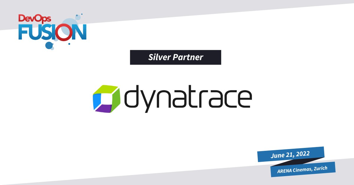 DevOpsFusion's tweet image. We are excited to announce Dynatrace as aSilver Partner for this year's DevOps Fusion.
Meet them on June 21 at Arena Cinemas in Zurich. Find out more about our partners: bit.ly/3rTtvY5
#DOF22 #DevOps #Dynatrace