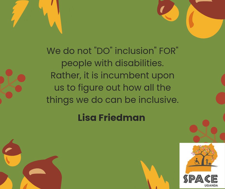 space_uganda's tweet photo. Disability inclusion ensures everyone can fully participate in a society without barriers, be able to achieve their goals and thrive in life.
#ThursdayThoughts
#inclusion
#spaceugandacharityrun
#childrenwithdisabilities
#spaceuganda https://t.co/sw3mwp1j9n