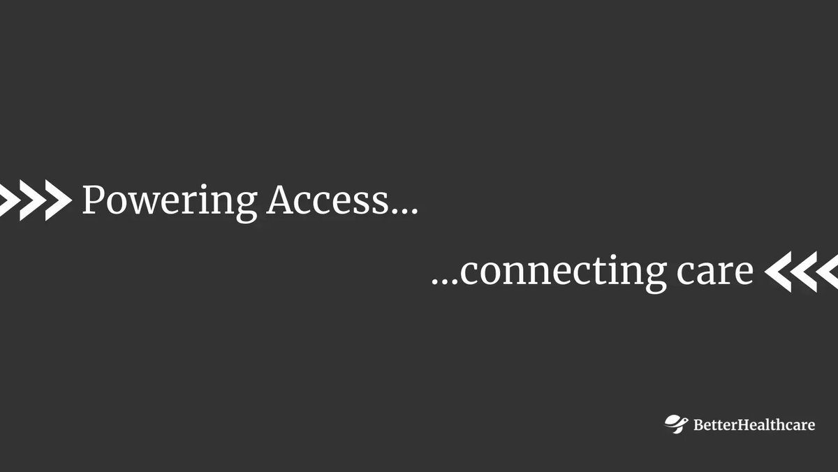 Healthcare shouldn’t be hard. We make it easy. With BetterHealthcare we help clients uncover the right opportunities, so you can connect patients to the right care, at the right time. Discover a better way. >>betterhealthcare.co
#poweredbybetterhealthcare #patientaccess