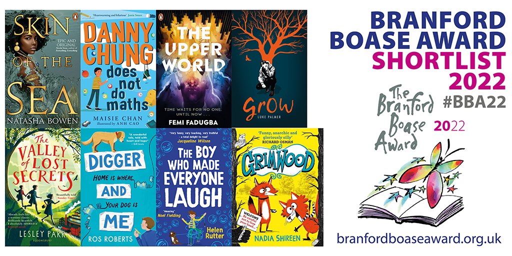 WorldBookDayUK's tweet photo. The 2022 @BranfordBoase shortlist is here 🎉 A big congratulations to the authors and their editors for their outstanding debut novels for children! Find out more information about #BBA22 and enter a competition to win all eight fantastic books here: https://t.co/GLjmLpW9ci https://t.co/JSgcRsiPYi