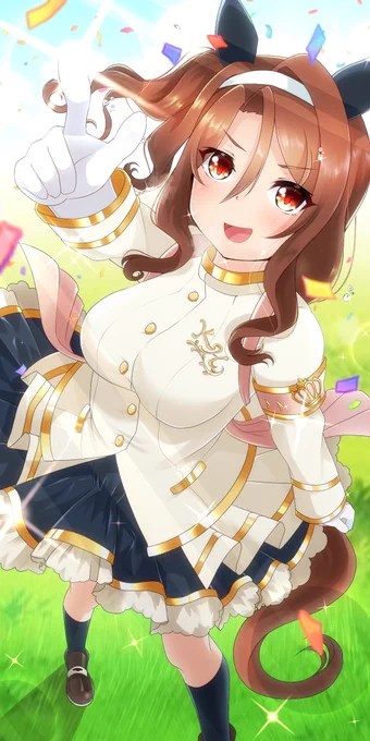 キング!誕生日おめでとう!
新しい衣装もかっこ可愛いぜ…

 #ウマ娘 