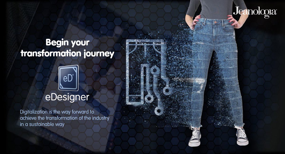 Jeanologia's tweet photo. Start your transformation journey!!
👖💙
eDesigner, the best fusion between digitization and productivity.
Our laser technology becomes even faster and more efficient with eDesigner software...
Are you part of our #eDesignerCREW 😎?
#jeanologia #edesigner #software https://t.co/07oHvRKU7F