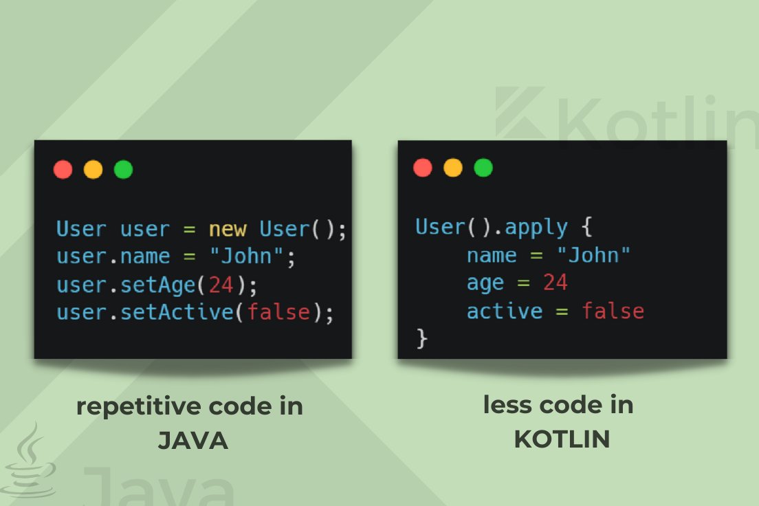 o2htechnology's tweet image. #ShortcutMania #CodeReadability

#Kotlin is a cross-platform, statically typed, programming language that provides the flexibility to avoid writing repetitive code and offers better readability.
One such feature is the &quot;apply&quot; scope function.

#JavaLanguage #Coding #Programming