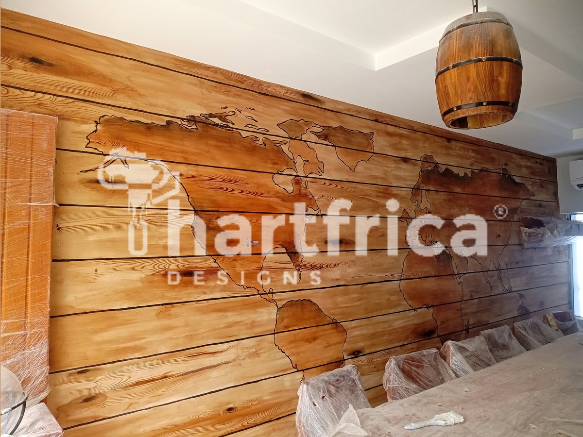 Wall made wood with our special effect mural... talk about Art forward Premium painting services ...

HARTFRICA IS  A CALL AWAY❗

#hartfricadesignsnigeria 
#premiumcoating  #premiumpainting 
#artmural #Artworkfeatures 
#artworks #artredefined #muralists #trending #trendingnow